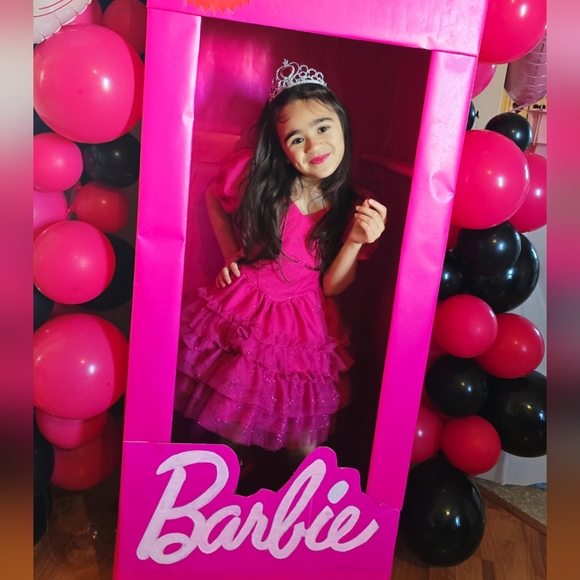 Barbie inspired Hot Pink dress for little girls - Picture 4 of 11